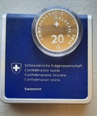 Moneda tematica de argint - 20 Francs 2012, Elvetia - Proof foto