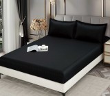 Cumpara ieftin Husa Pat cu Elastic Damasc 3 Piese, 180x200 cm + 2 Fete Perna 50x75 cm