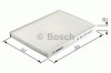 Filtru polen / aer habitaclu CITROEN C3 II (2009 - 2016) BOSCH 1 987 432 136