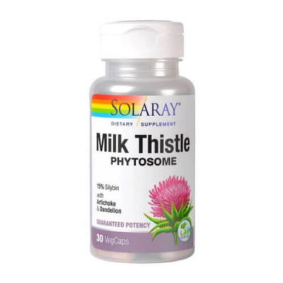 Milk Thistle Phytosome, 30cps, Solaray foto