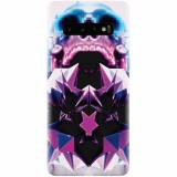 Husa silicon pentru Samsung Galaxy S10 Plus, Abstract Framed Skull