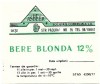 NI407 Etichetă bere blondă Iași, Asbeer Societate comercială SA, &icirc;nceputul anilor 1990