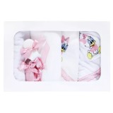 Cumpara ieftin Trusou Botez cu 7 piese - Daisy Duck brodata - ALB - ROZ - TB76