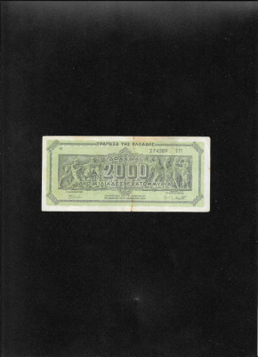 Grecia 2000000000 2000(milioane) drahme drachmai 1944 seria274589 foto