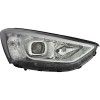 Far Hyundai Santa Fe (DM), 05.2012-10.2016, partea Dreapta, electric, tip bec D3S+H7, fara bec, fara balast, cu motoras, cu lumini de zi pe LED, TYC