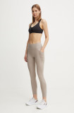 Dkny colanti femei, culoarea bej, neted, DP4P3489