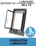 DEPOSKY LUM K400 45x73 - Fereastra luminator pentru pod cu rama inclusa