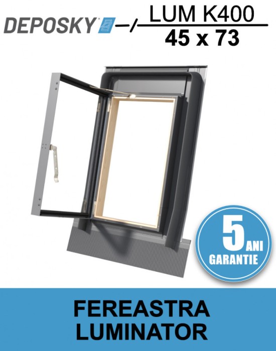 DEPOSKY LUM K400 45x73 - Fereastra luminator pentru pod cu rama inclusa