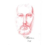 Sg5. Grafica in tehnica sangvina - Portret de barbat dupa Marii Clasici, Valori