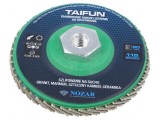 Disc de şlefuit cu lambouri 115mm Granularitate: 60 TAIFUN - Disc de şlefuit cu lambouri TAIFUN