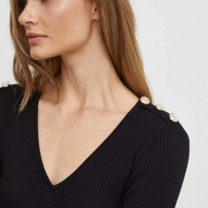 Morgan pulover femei, culoarea negru, light
