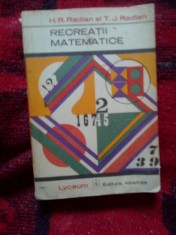 a6 Recreatii matematice - H. R. Radian