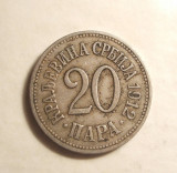 SERBIA 20 PARA 1912