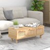 VidaXL Măsuță de cafea maro 80x40x30 cm lemn prelucrat&amp;lemn masiv pin