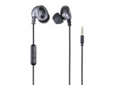 Casti In-Ear cu fir, microfon HMP 696 M, 1.2m, negru, Trevi