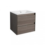 Mobilier de baie inferior Porto 60 cu lavoar &icirc;n culoarea ulmului Rauna