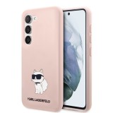 Husa pentru Samsung Galaxy S23 Plus - Karl Lagerfeld Silicone (KLHCS23MSNCHBCP) - Pink Choupette