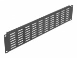 Panou 19&quot; 2U cu fante de ventilatie orizontale Negru, Delock 66680