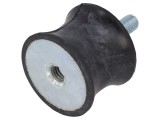 Atenuator de Vibrații ELESA+GANTER M8 40mm Guma Otel Zincat DVC.2-40-33-30-M8-23-55