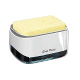Dispenser Detergent de Vase 2 in 1, Suport de Burete, 350ml, Alb, Compact, Neo&trade;