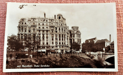 Bucuresti- Podul Senatului - Carte postala veche, necirculata foto