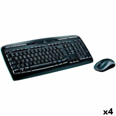 Tastatură și Mouse Logitech MK330 Negru Qwerty Spaniolă (4 Unități) foto
