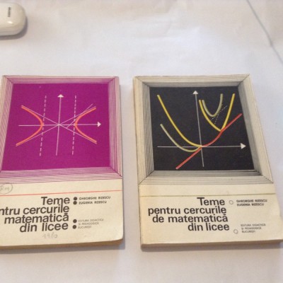 GHEORGHE RIZESCU - TEME PENTRU CERCURILE DE MATEMATICA DIN LICEE 2 VOL ,RF13/0 foto