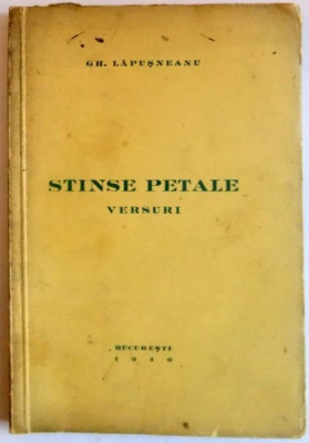 STINSE PETALE , VERSURI , 1940 , DEDICATIE* foto