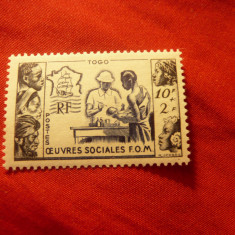 Serie Togo colonie franceza 1950 - Opere Sociale FOM , 1 valoare