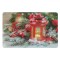 Suport Farfurie Nagel Felinar Aprins Pe Zăpadă și Brad Decorat Crăciun 43.5x28.5cm, PP