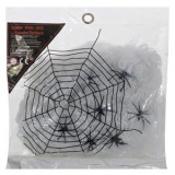 P&acirc;nză de păianjen decorativă pentru Halloween, 20g, albă, CMCLASS