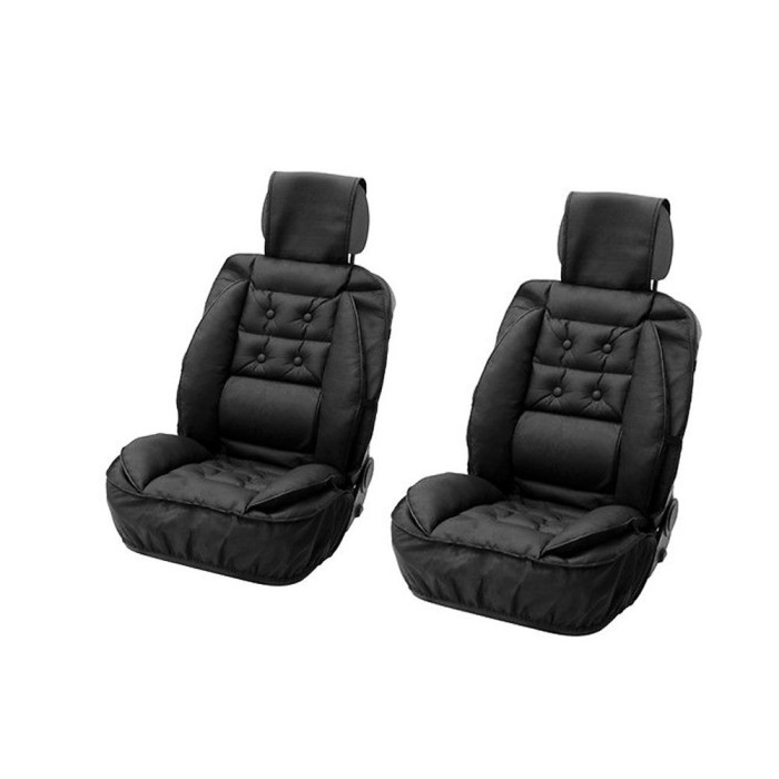 Set huse scaune fata pentru Fiat Ducato, imitatie piele, cu suport lombar, set 2 buc Set huse scaune fata pentru Fiat Ducato, imitatie piele, cu suport lombar, set 2 buc