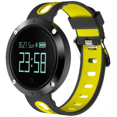 Bratara Fitness iUni DM58i Plus, Display OLED, Monitorizare puls, Waterproof, Pedometru, Notificari, Galben foto