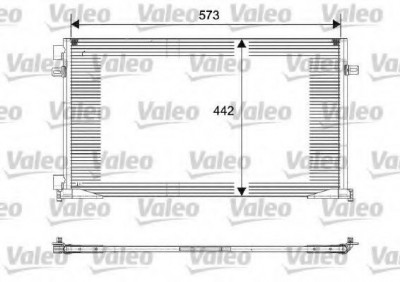 Condensator / Radiator aer conditionat OPEL VIVARO caroserie (F7) (2001 - 2014) VALEO 817644 foto