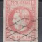 ROMANIA 1868 LP 24 REGELE CAROL I CU FAVORITI 18 BANI ROSU STAMPILA GRATAR