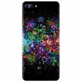 Husa silicon pentru Huawei Y9 2018, Rainbow Colored Soap Bubbles