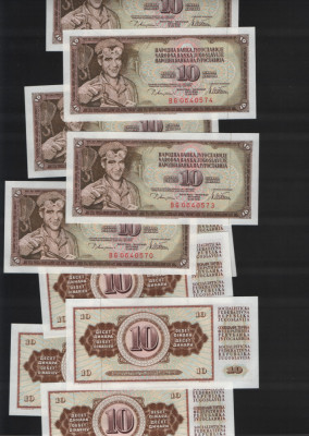 Iugoslavia Yugoslavia 10 dinari dinara 1978 unc pret pe bucata foto