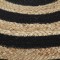 Taburet lucrat manual, negru, 45 x 30 cm, iută