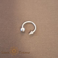 Piercing Potcoava Asimetric din Titan