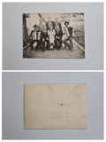 Fotografie veche, Atelier "Foto Gruia", Portret de grup (nuntasi), Sichevita, Caras, Banat, Romania, 10 iulie 1954