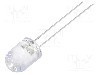 Dioda LED, 8mm, galbena, 7000mcd, 16mA, 5...20V, OPTOSUPPLY - OSY5PA8B31B-CRLED16