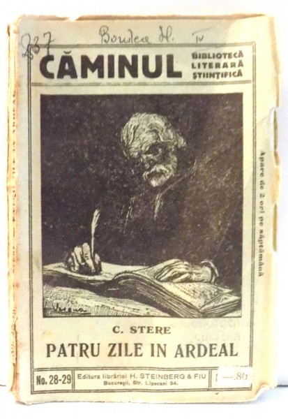 PATRU ZILE IN ARDEAL de C. STERE