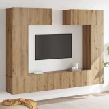 Cumpara ieftin Set Dulapuri TV 6 pcs stejar artizanal 200 x 30 x 150 cm
