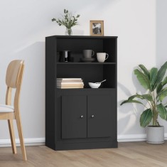 vidaXL Dulap &icirc;nalt, negru, 60x35,5x103,5 cm, lemn prelucrat