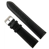 Cumpara ieftin Curea de ceas din piele naturala neagra - 20mm WZ2893