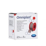 Bandă adezivă de fixare a materialului textil HARTMANN Omniplast 2,5 cm x 5 m 1 buc REF:900441