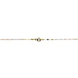 Lant din Aur 14K, lungime 45 cm, model Fantasy Chain Tricolor, inchidere cu Spring Ring