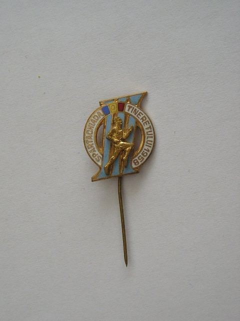QW9 N5 20 - insigna - tematica sport - Spartachiada tineretului - 1958