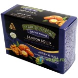 Sampon Solid Contra Caderii Parului cu Argan si Nuca 100g