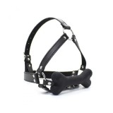Harness Masca Head Harness + Ring Gag Calus forma de os de catel